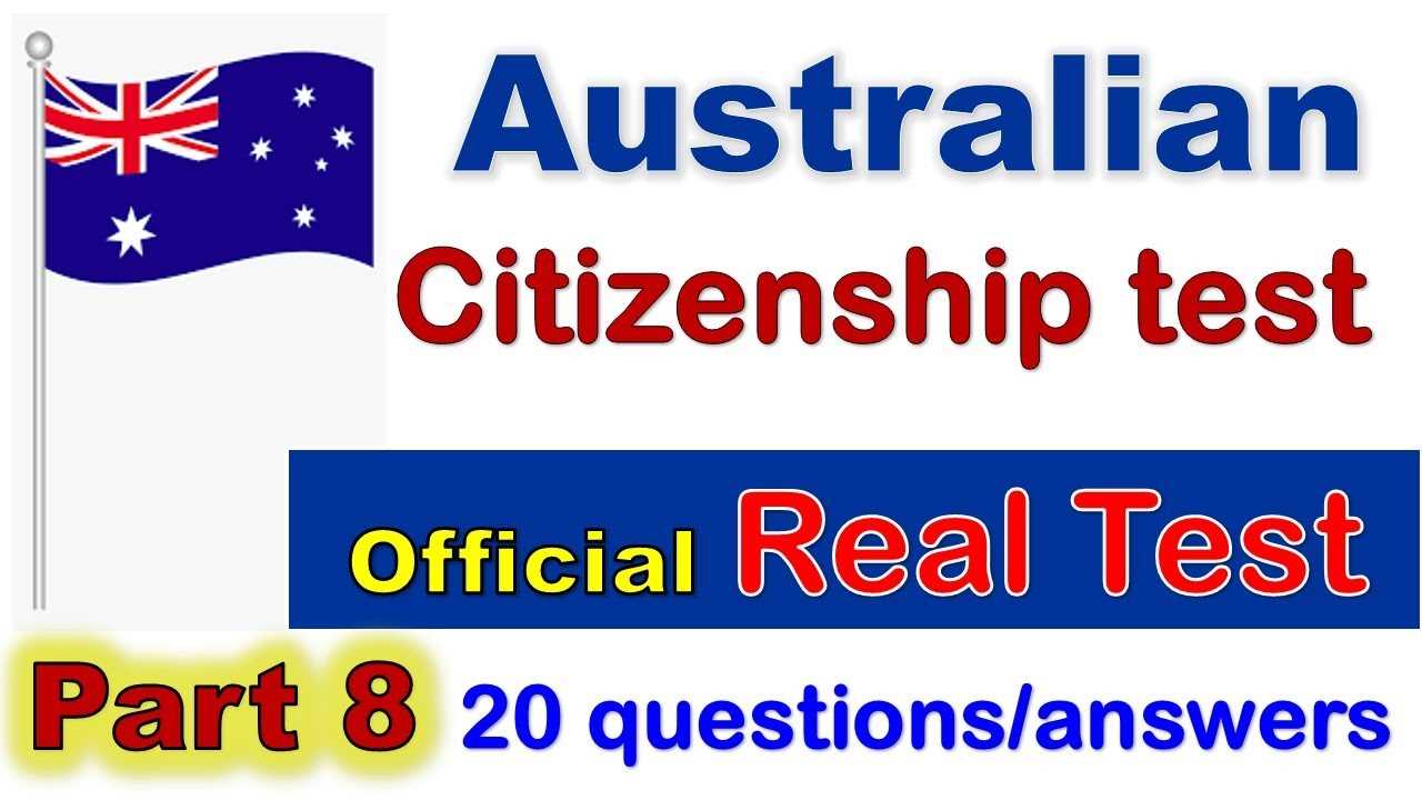 Citizenship test and answers