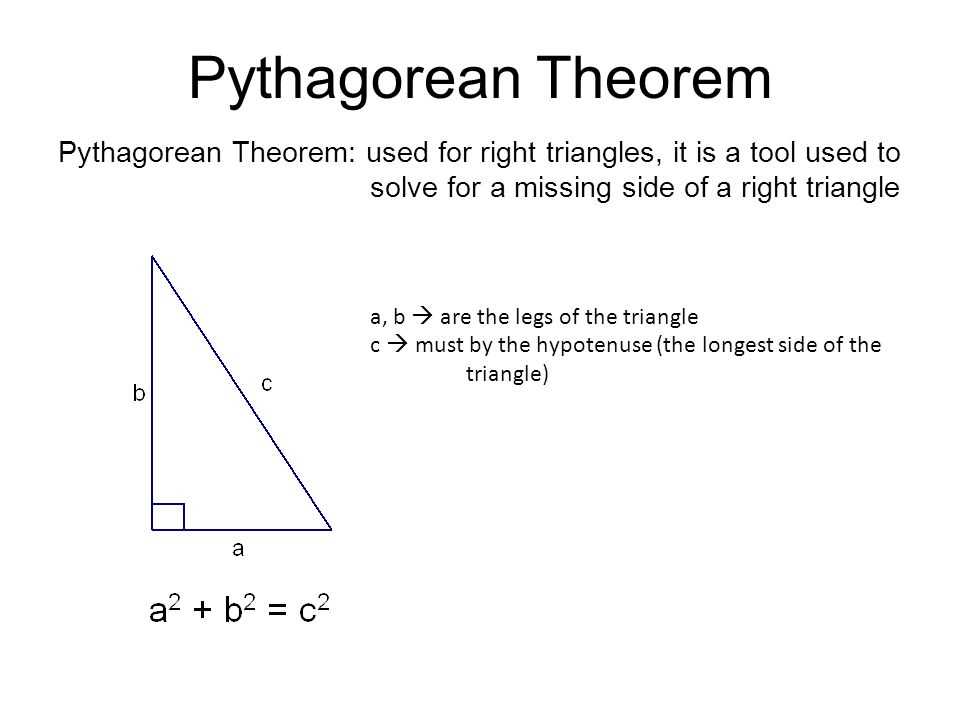 Pythagorean theorem test questions and answers pdf