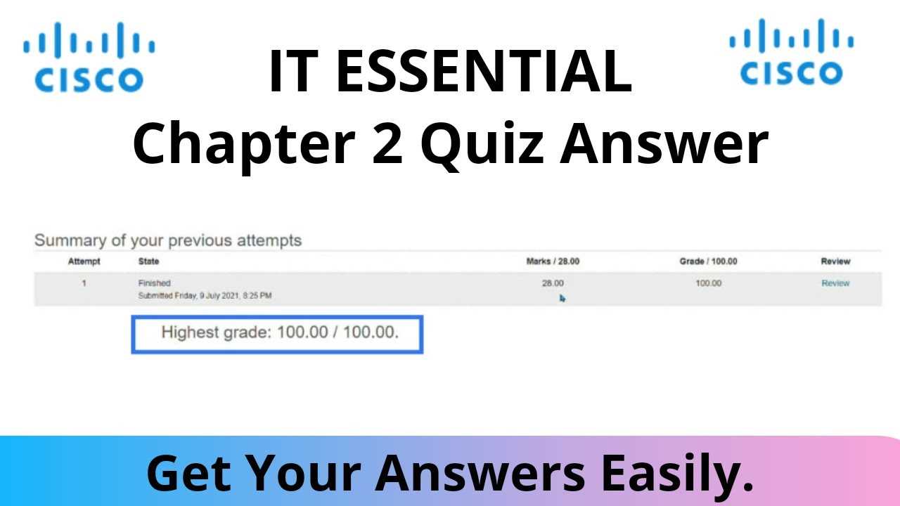 Cisco chapter 11 exam answers