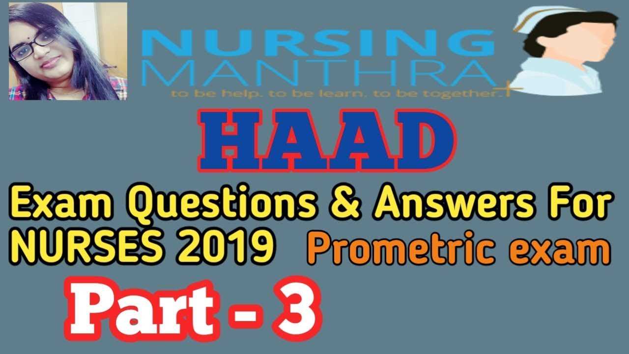 Nursing exam questions and answers