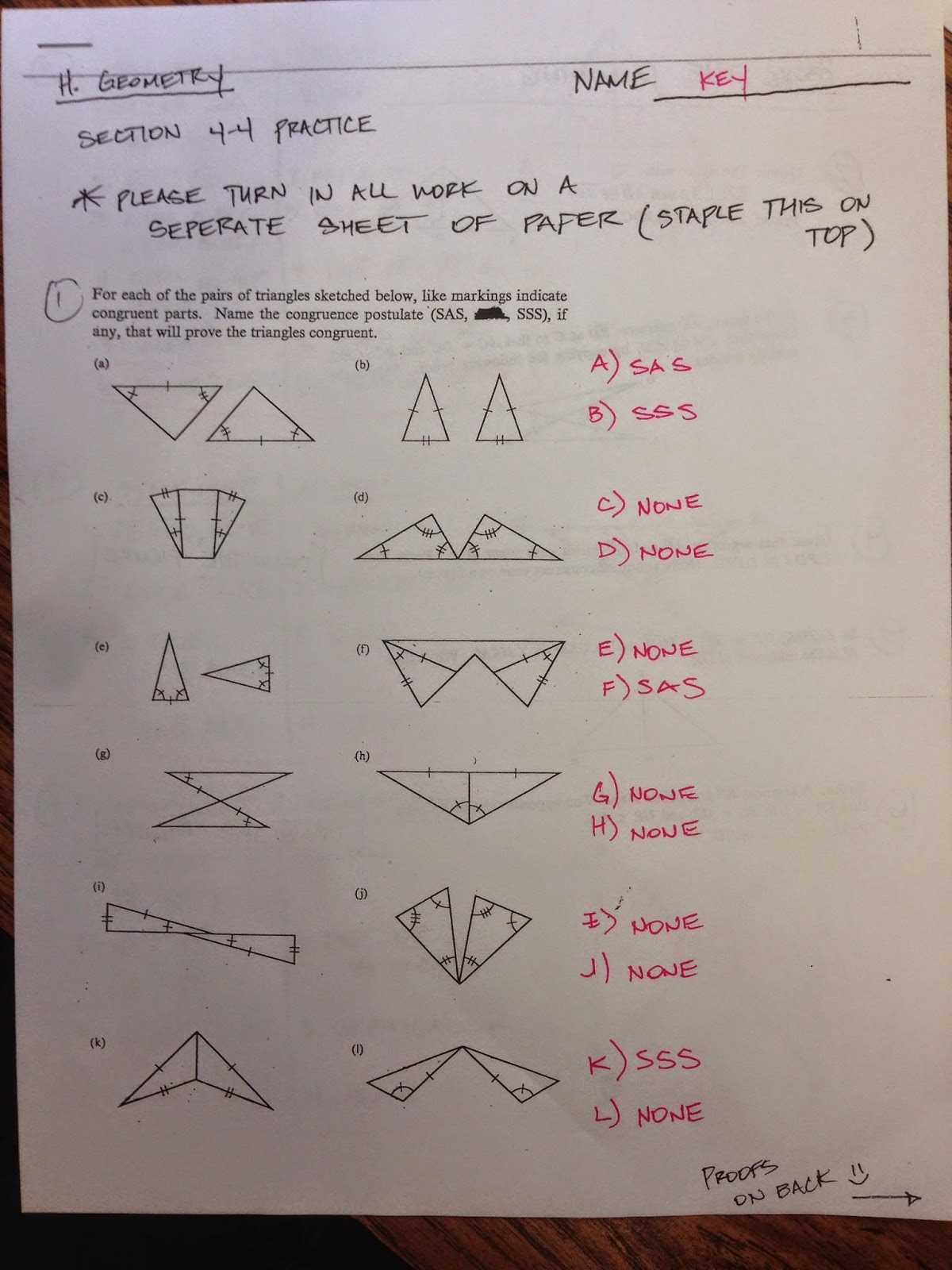 Applying Congruence in Real-Life Situations