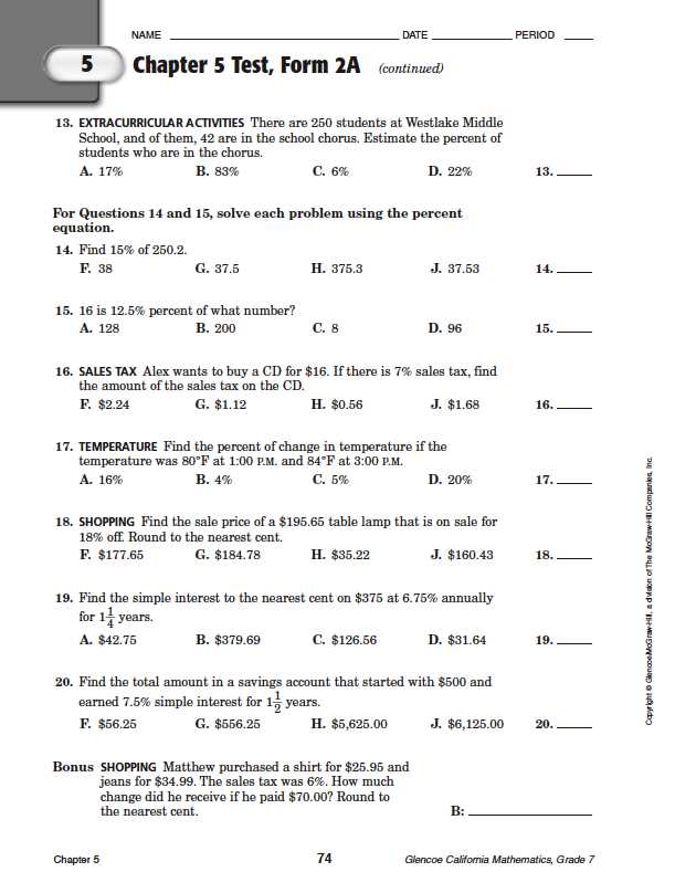 Chapter 3 test answers