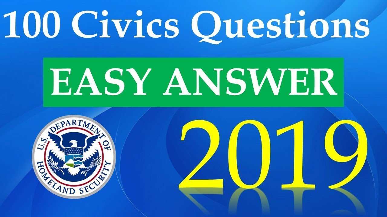 100 civics questions and answers for the naturalization test