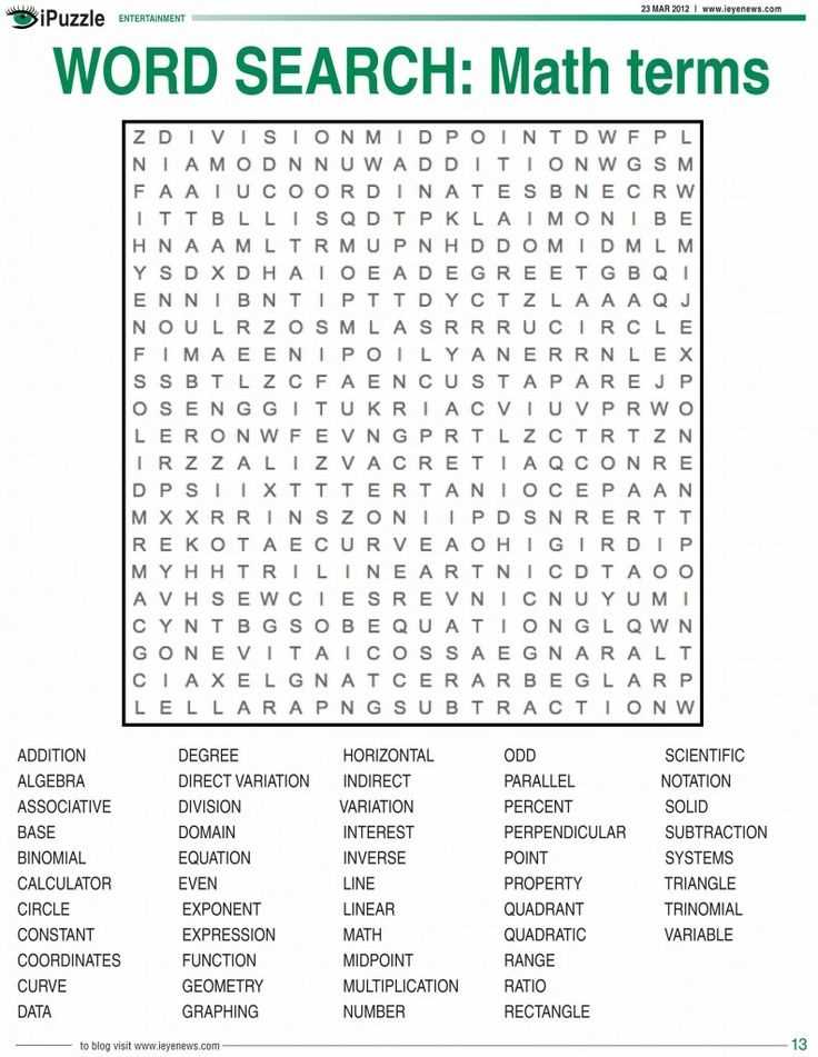 Finance word search answers