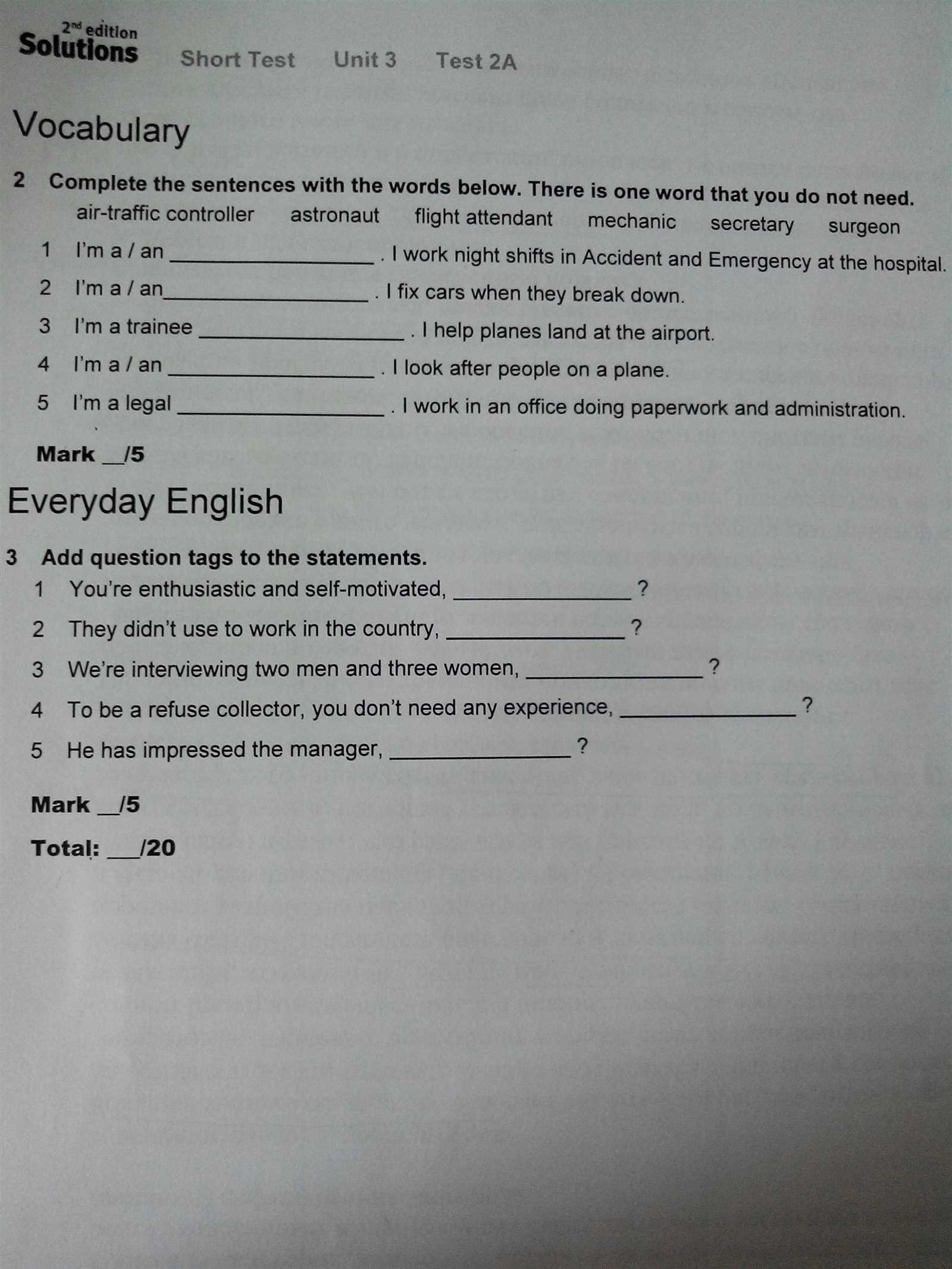 Apes unit 3 test answers