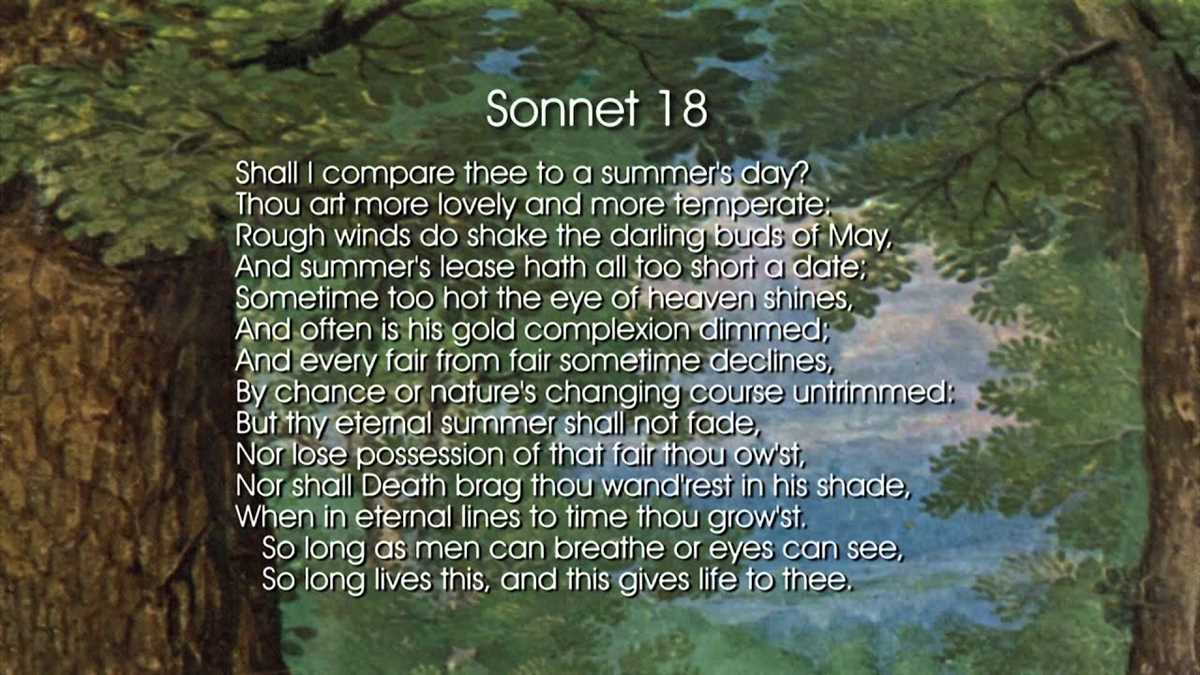 Sonnet 18 Explained: Uncovering the Hidden Meanings and Answers