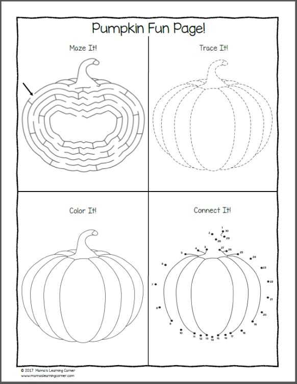 Proportions pumpkin coloring activity answer key