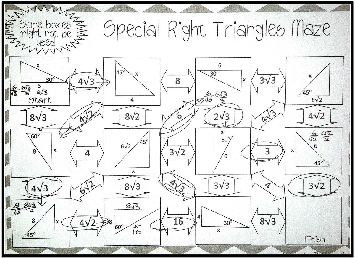 What are special right triangles?