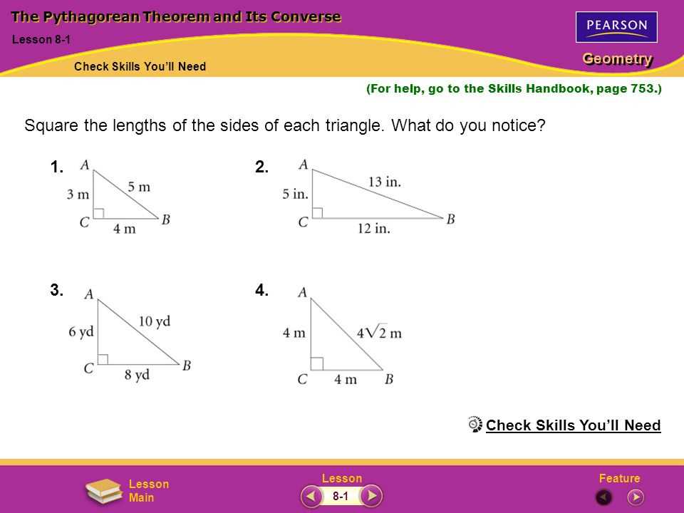 Steps to Solve Pythagorean Theorem Problems: