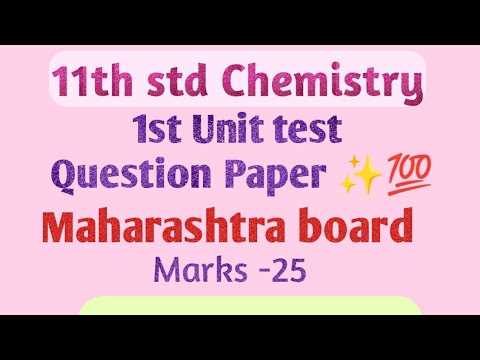 Overview of Chemistry Unit 4 Test