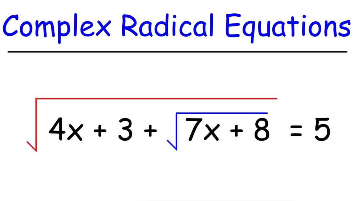 Applications of Radical Expressions and Equations