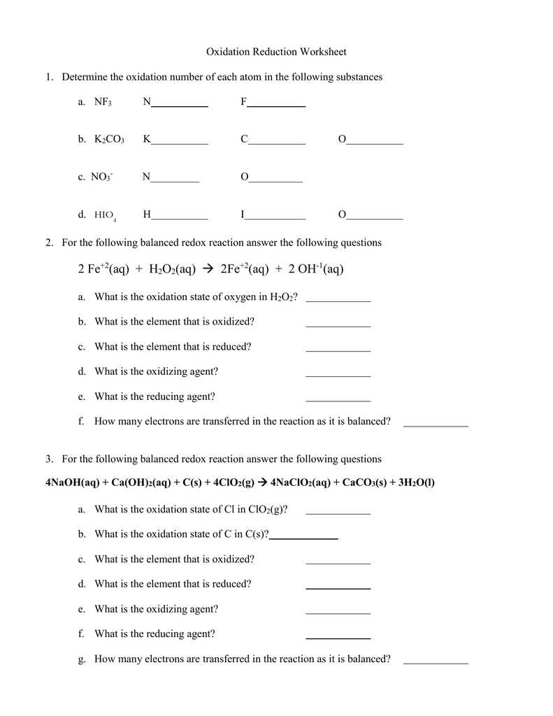 Redox reactions in everyday life