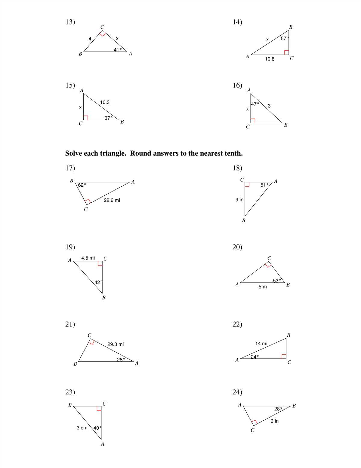 Identifying Similar Triangles