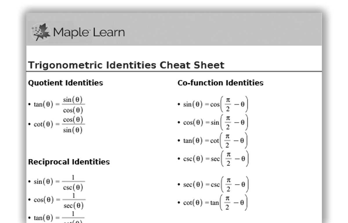 Simplifying trigonometric expressions worksheet answers