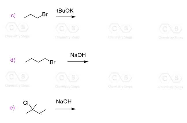 Practice problems: Sn2 reactions