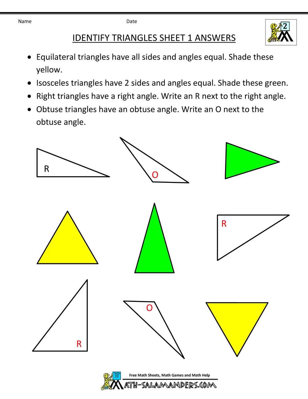 Step 1: Identify the type of special right triangle