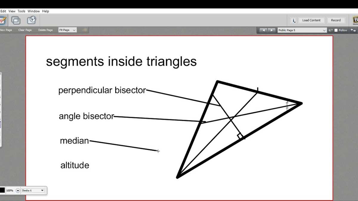 Special segments in triangles answer key