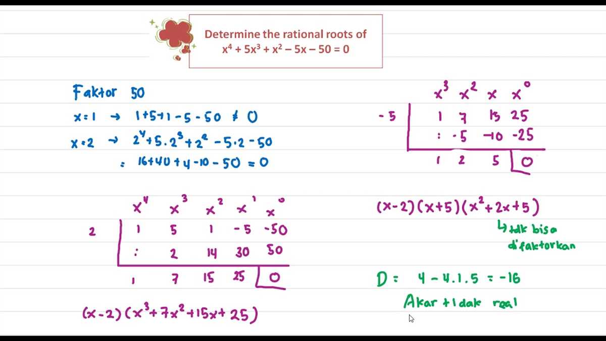 3-5 finding real roots of polynomials answers