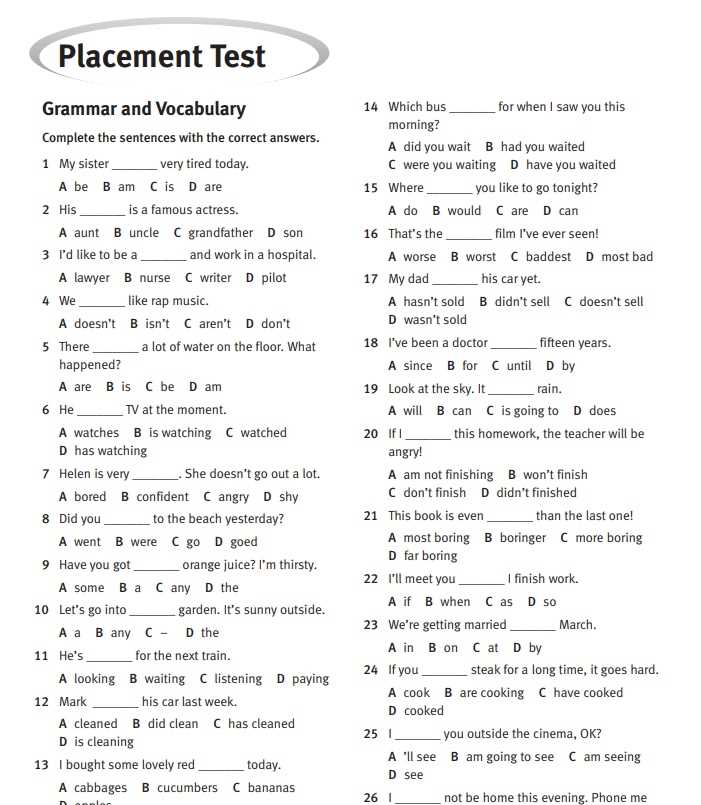 Test vocabulary and grammar 1.2 spanish edgenuity answers