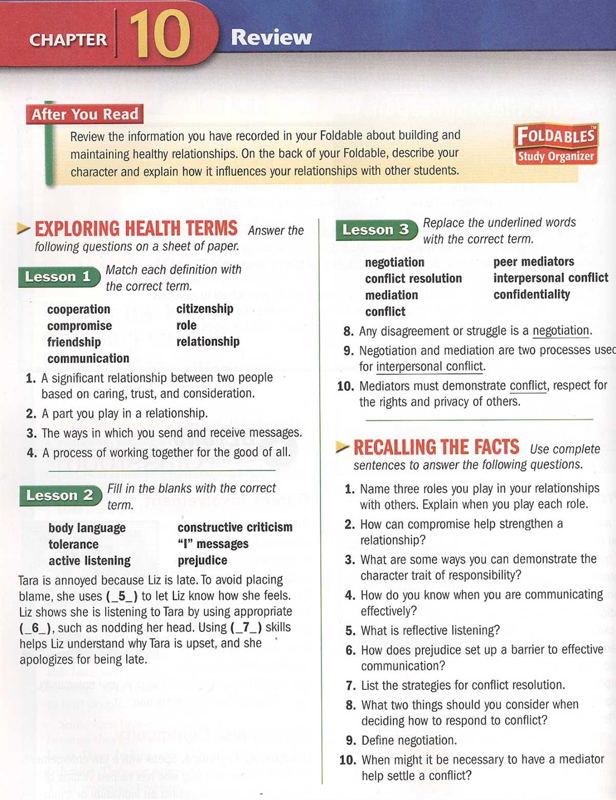 Unit 7 test study guide