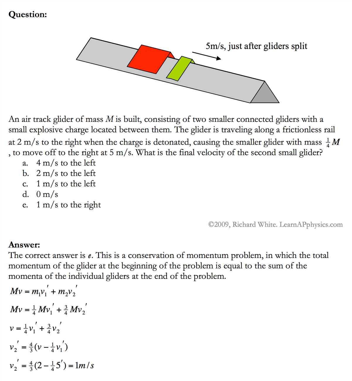 Momentum Conservation Worksheet Answers