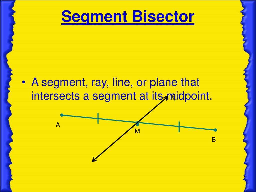 Segment addition and segment bisector and midpoint worksheet answers