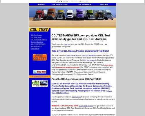 Tennessee cdl test answers