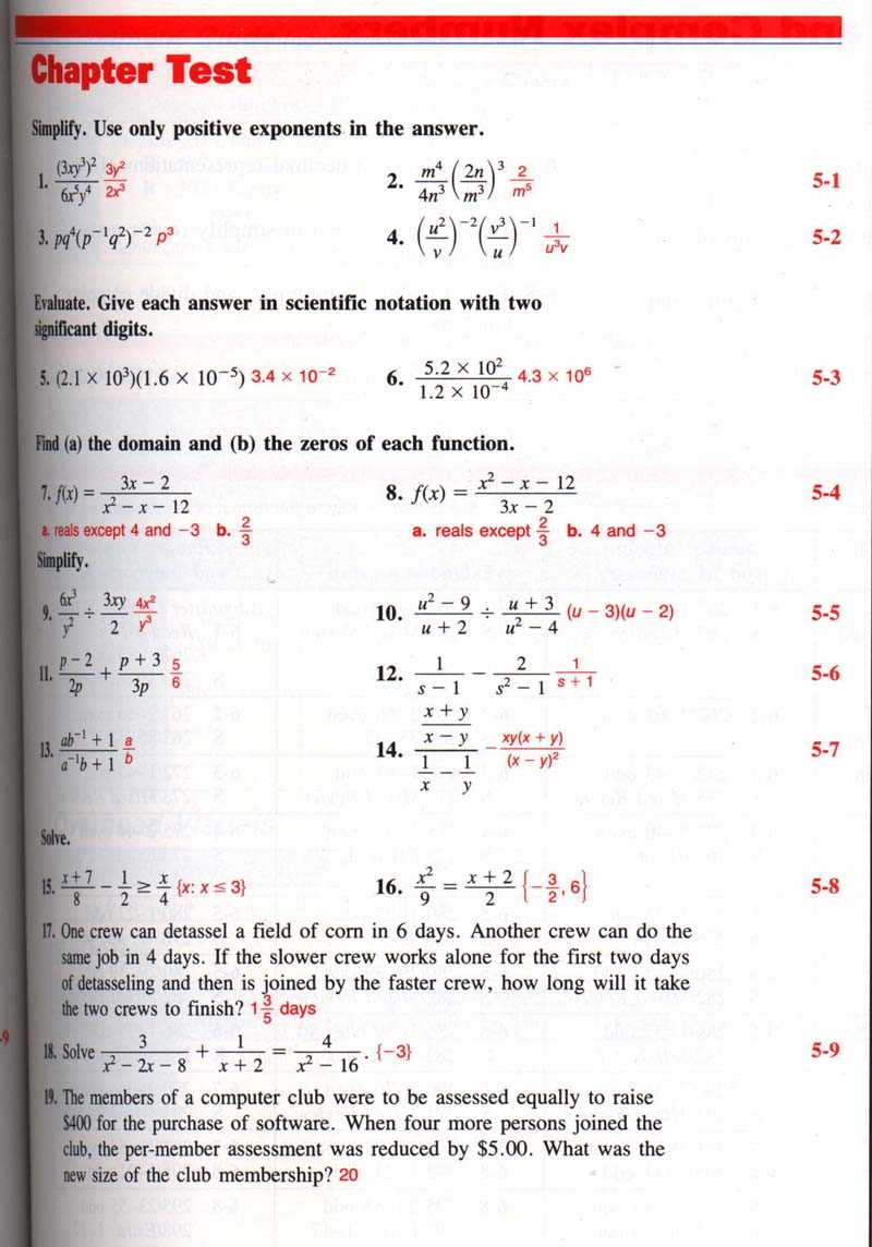 Step-by-Step Solutions for Chapter 9 Algebra 1 Test Questions