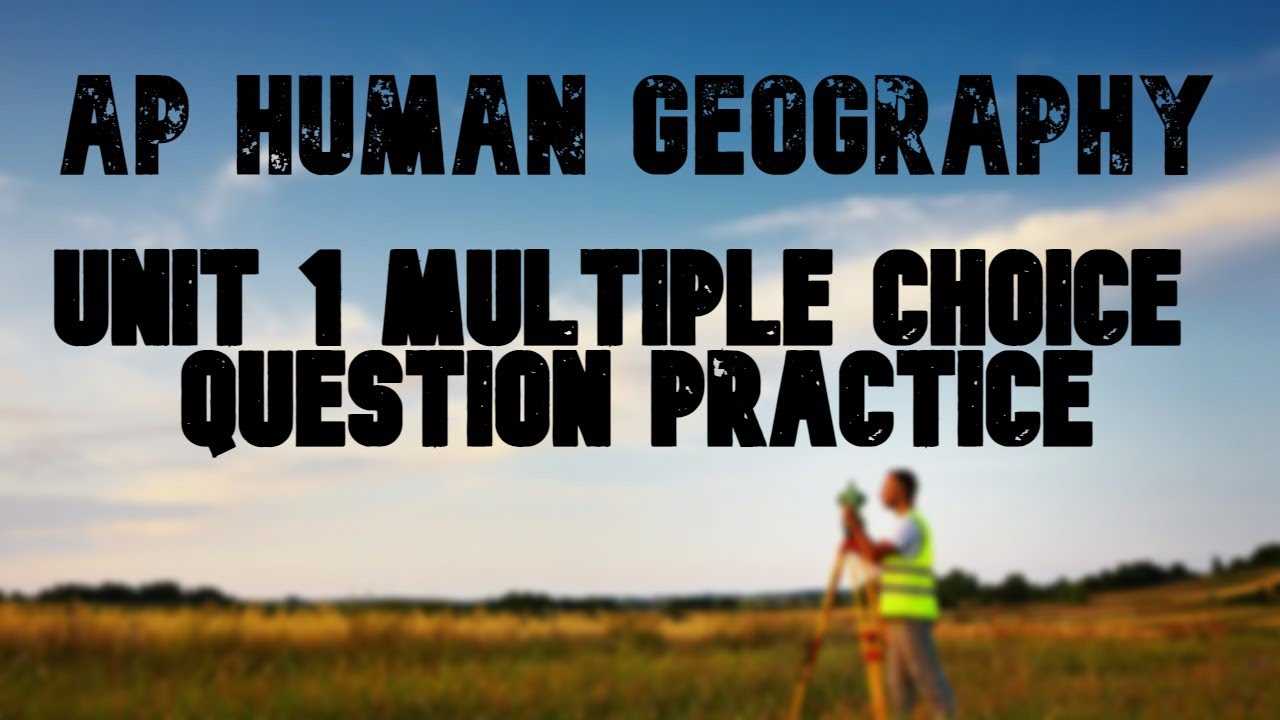 Ap human geography practice test with answers