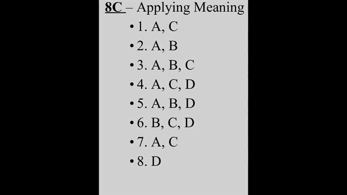 Key Features of Lesson 1 Answer Key