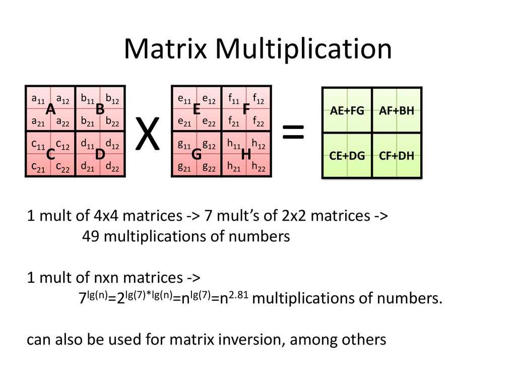 Matrix multiplication worksheet with answers