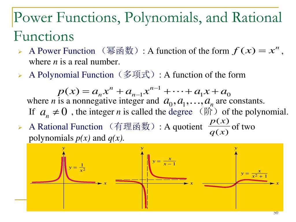 Answer Key for Chapter 2 Polynomial and Rational Functions