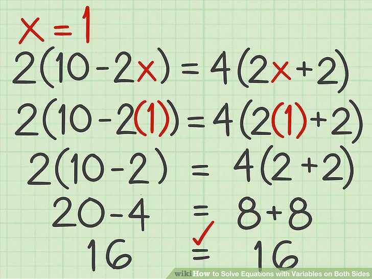 Step-by-Step Guide to Solving Equations with Variables on Both Sides