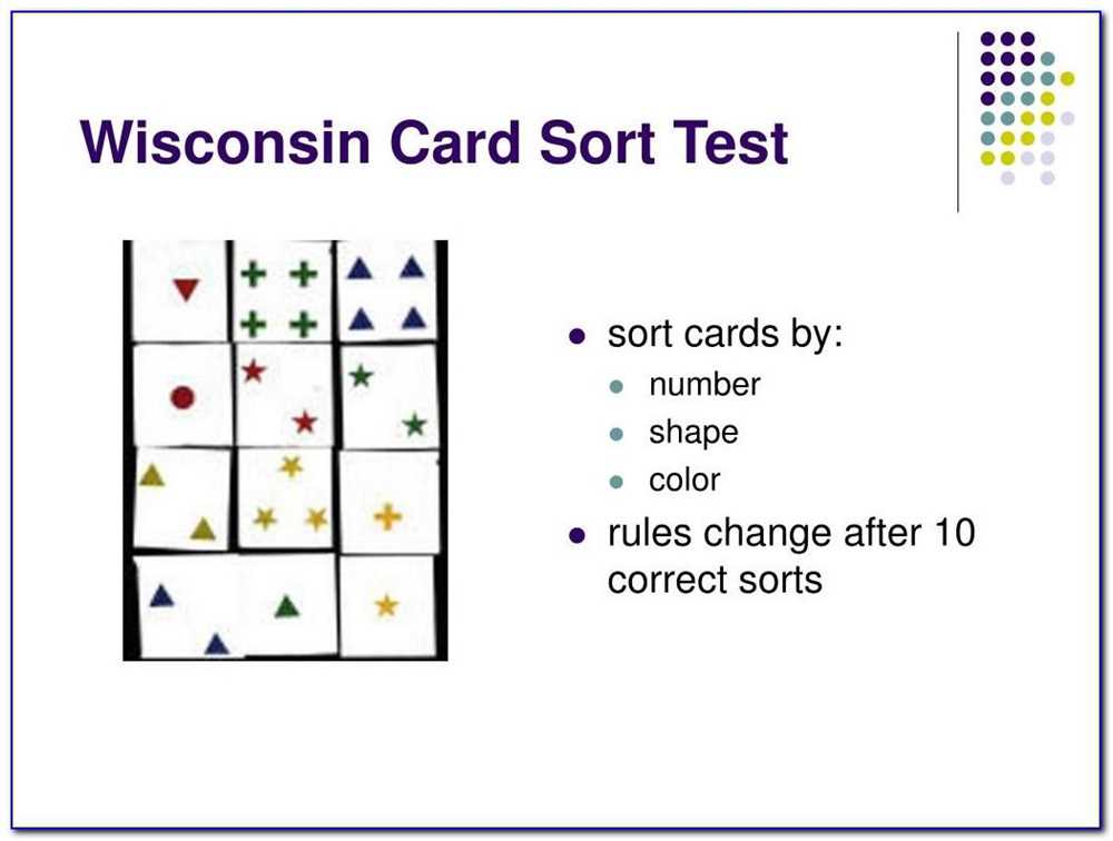 Accessibility and Affordability of Online Wisconsin Card Sorting Tests