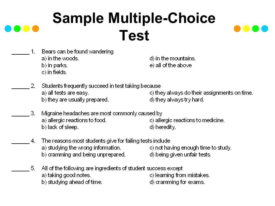 Knowledge-based Multiple Choice Questions