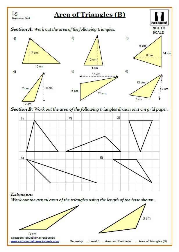 Area mixed shapes answer key