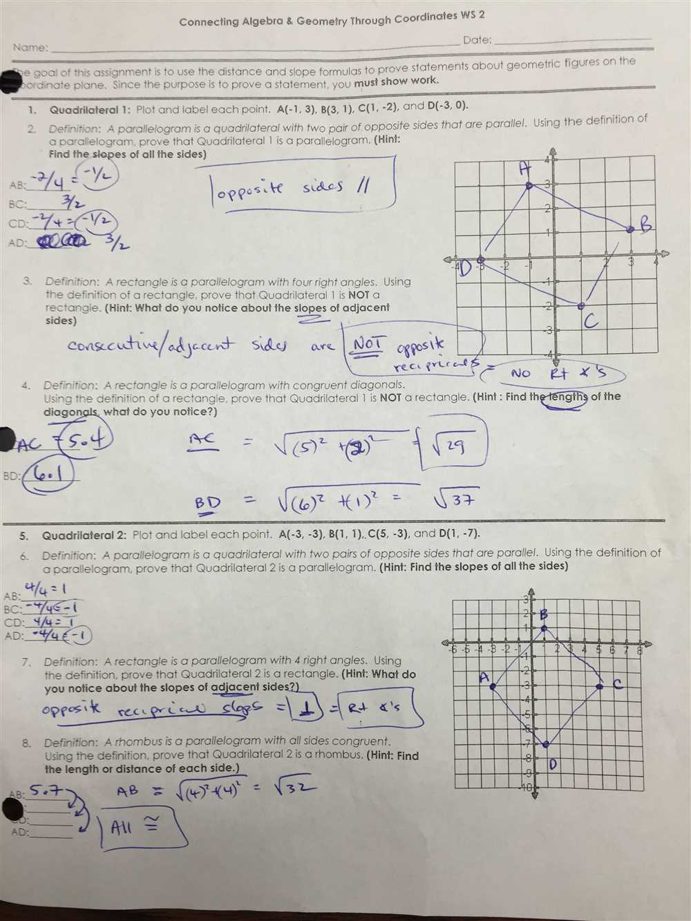 Envision algebra 1 topic assessment form a answers