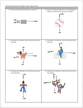 Free body diagrams worksheet answers