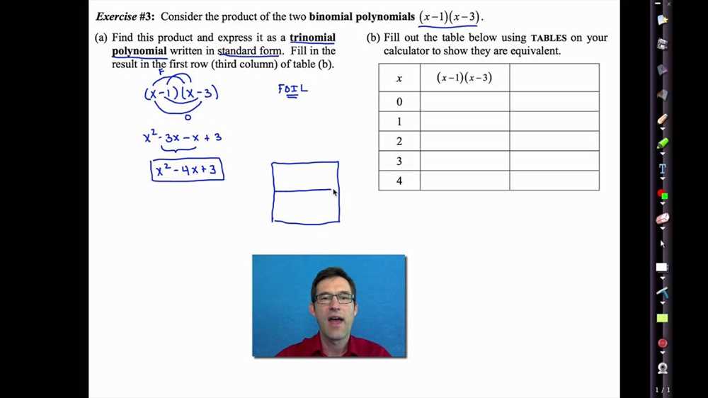 Unit 5 test polynomial functions answer key