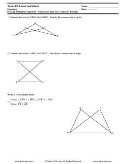 4. Use congruence theorems: