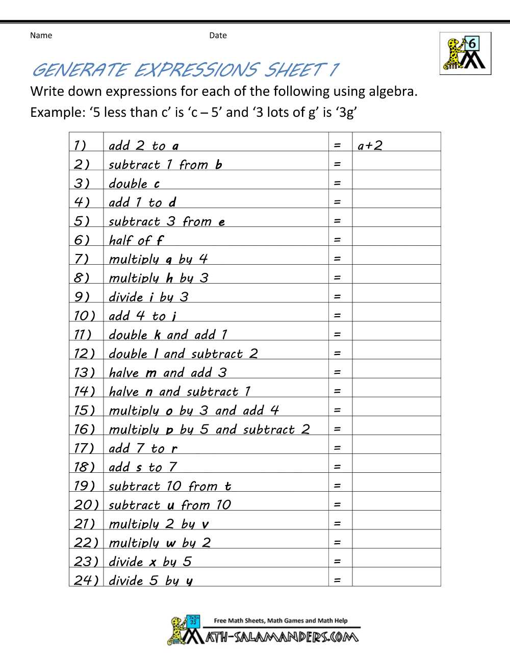 3 6 generate equivalent expressions answers