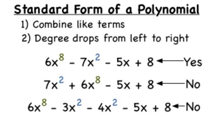 Operations with Polynomial Expressions