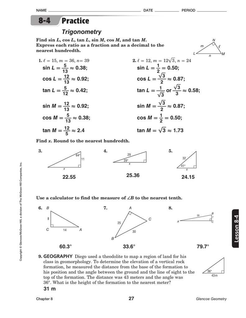 Understanding the Format of Geometry Unit 4 Test