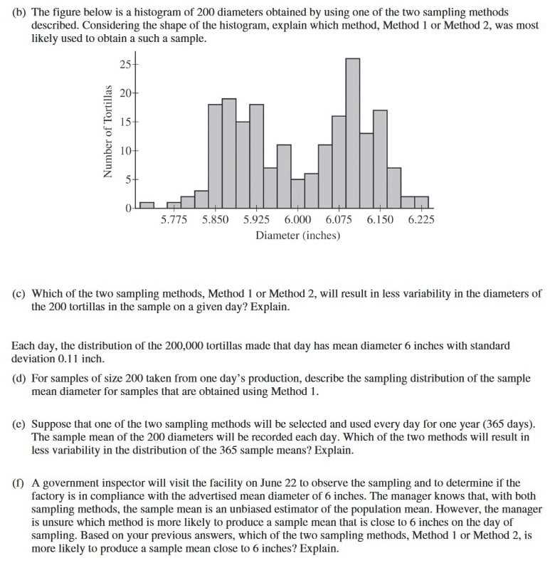 Examining Sampling Distributions in Test 6a AP Statistics