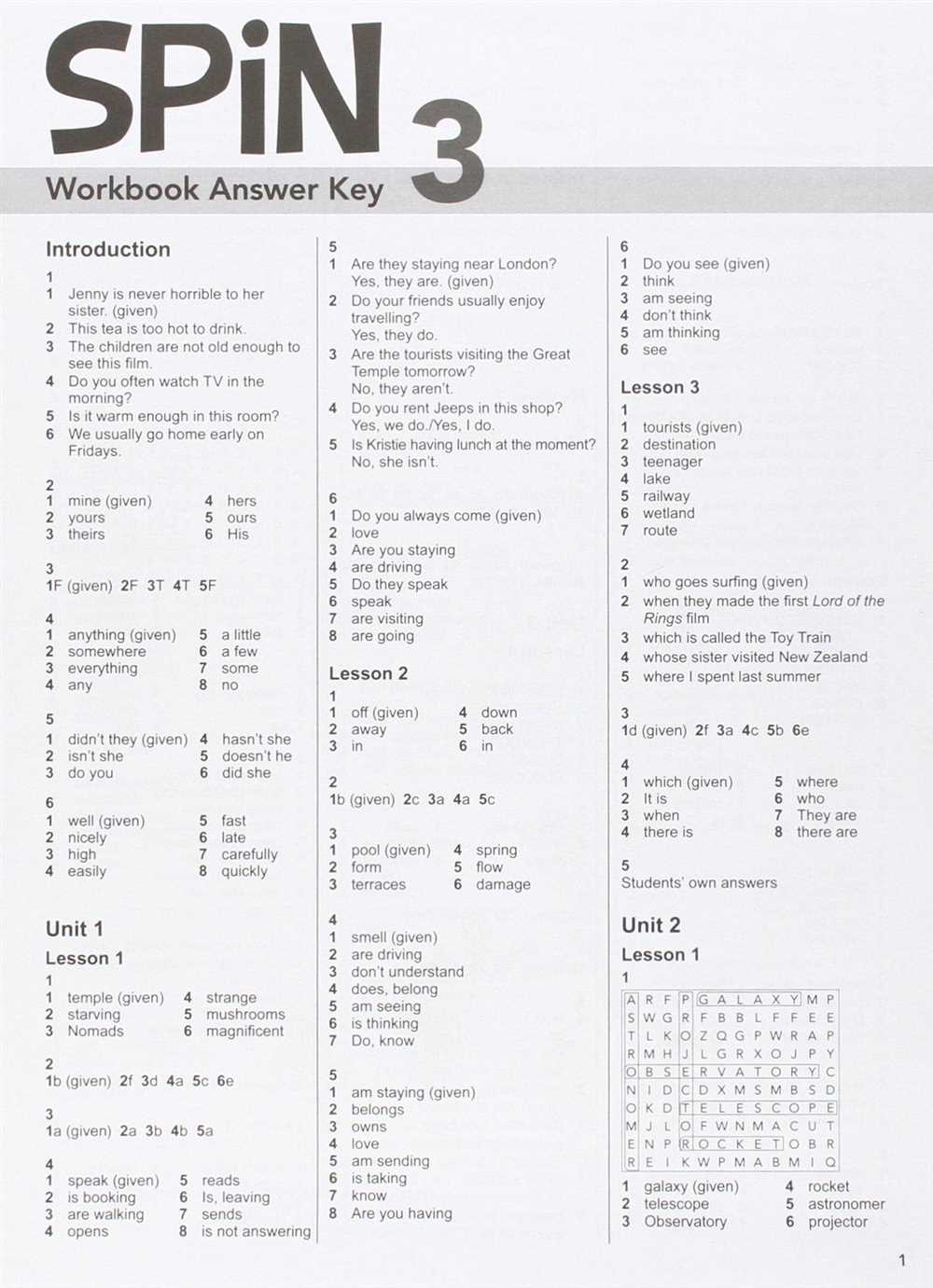 Financial Freedom Workbook Answer Key