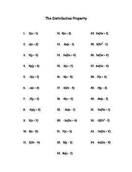 Benefits of Using Factoring Distributive Property Worksheets