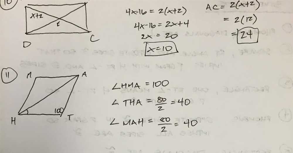 Unit 7 polygons and quadrilaterals answer key pdf