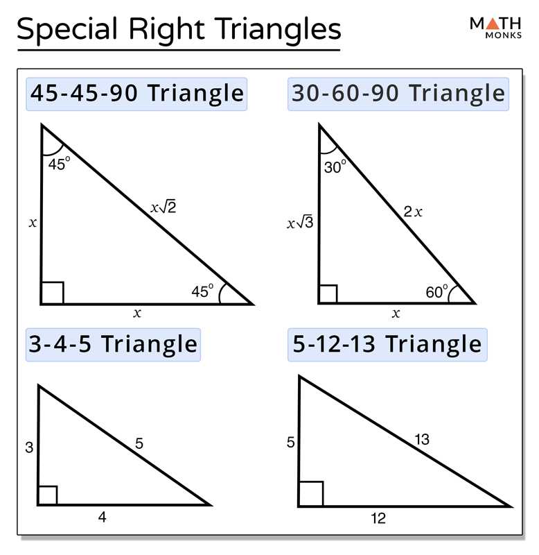 8 3 skills practice special right triangles answers