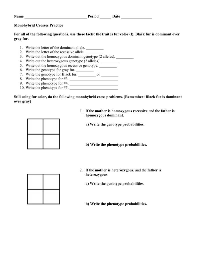 3. Dihybrid crosses always involve two heterozygous parents