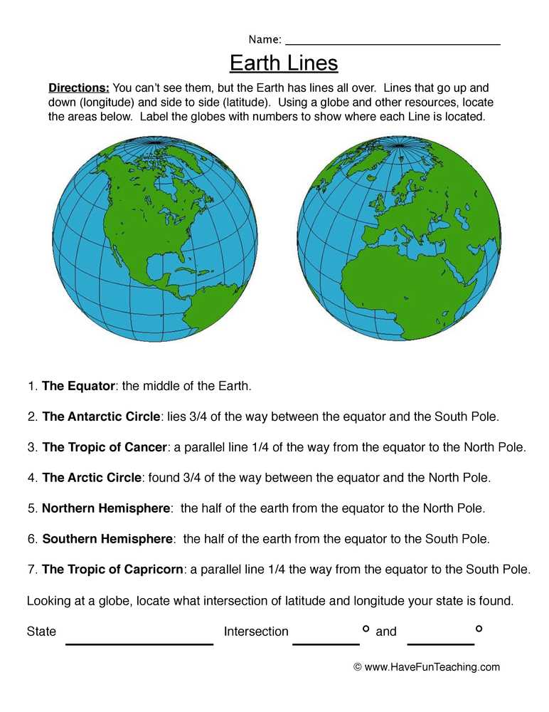 Identifying latitude coordinates on a map